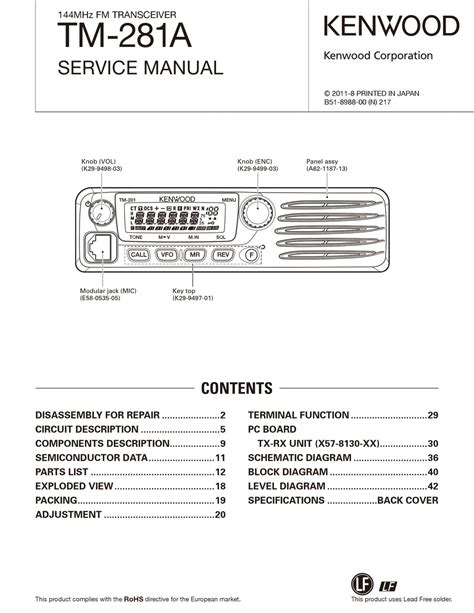 kenwood tm 281a manual Kindle Editon