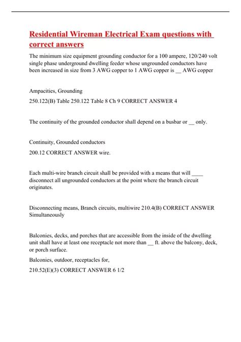 kenyan electrical wireman examination question paper2013 PDF