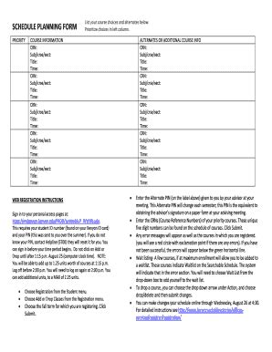 kenyon course schedule