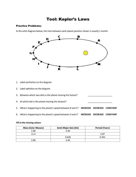 kepler laws simple practice problems