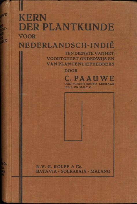 kern der plantkunde voor nederlandschindi PDF