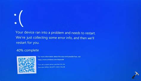 kernel security check failure windows 11