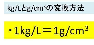 kg/l to g/cm3