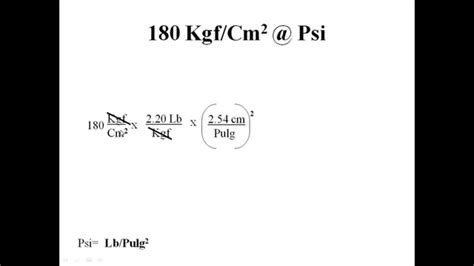 kgf cm to psi