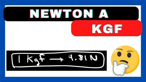 kgf to newtons