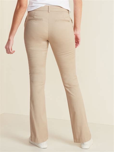 khaki bootcut womens pants