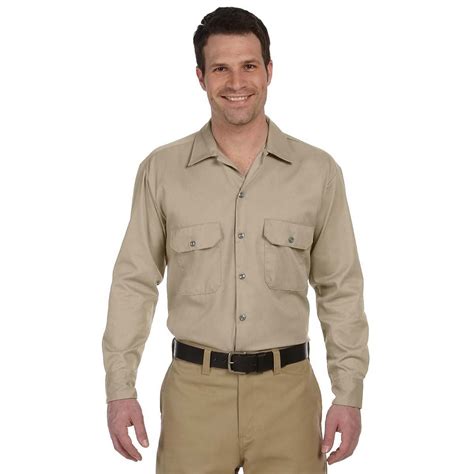 khaki work shirt