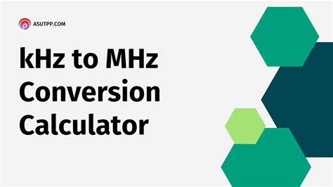 khz to mhz calculator