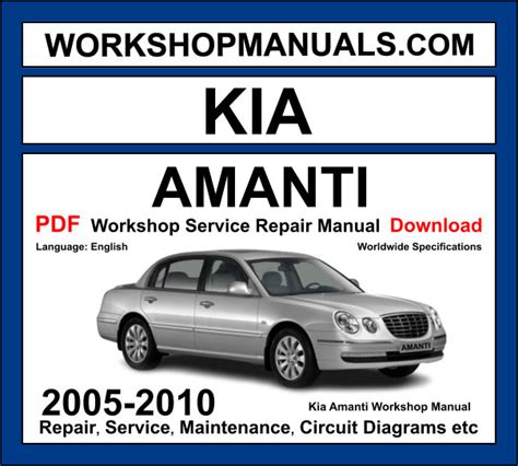 kia amanti repair manual PDF