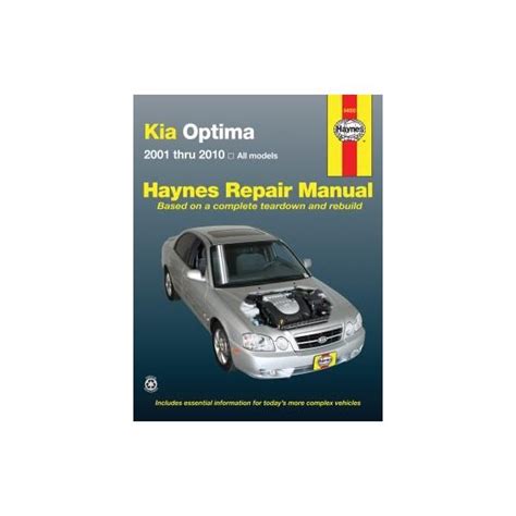 kia optima 2001 thru 2010 all models haynes repair manual Epub