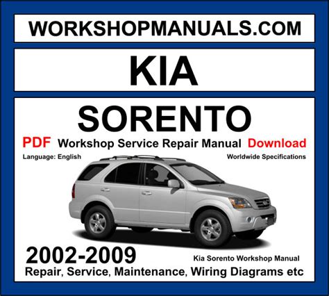 kia sorento workshop manual pdf Doc