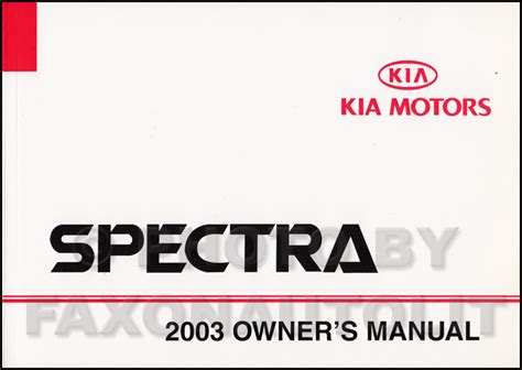 kia spectra 2003 service manual PDF