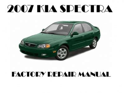 kia spectra 2007 service manual Epub