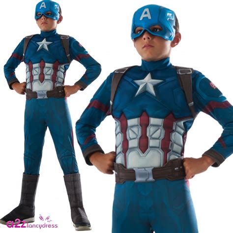 kids' sleeves of captain america costume civil war