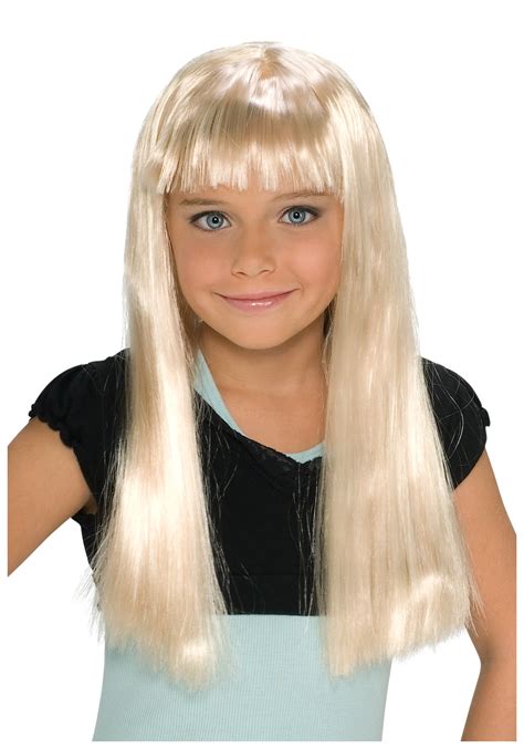 kids blonde wig