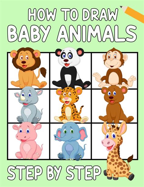 kids draw baby animals Kindle Editon