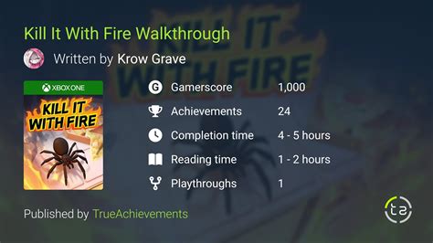 Kill It With Fire Walkthrough