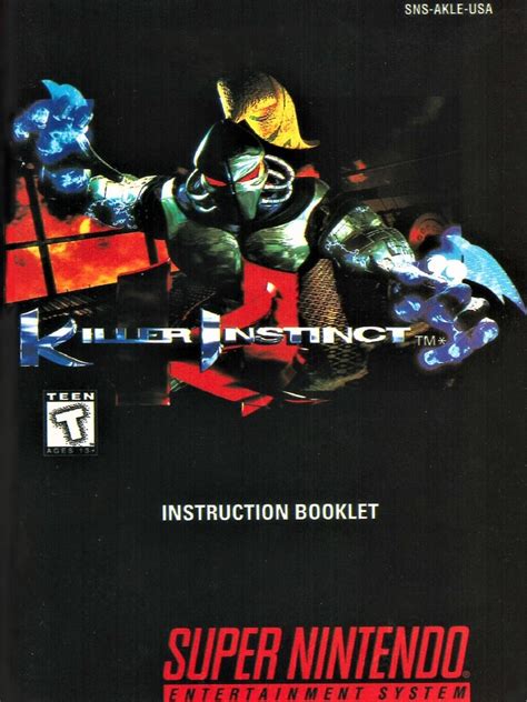 killer instinct manual pdf Reader