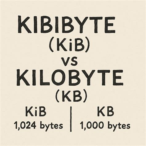 kilobyte vs kibibyte