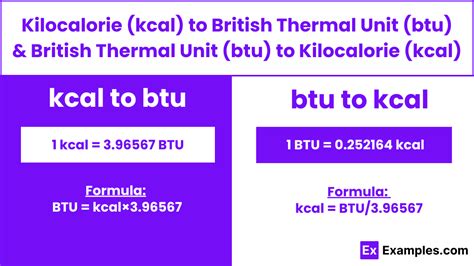 kilocalorie to btu