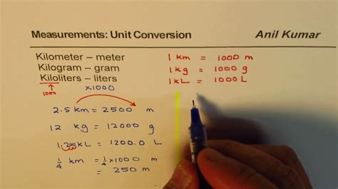 kilogram to meters