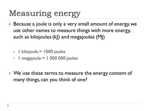 kilojoules in a megajoule