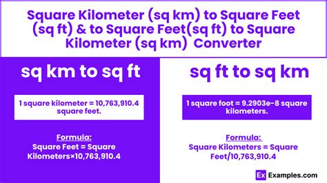 kilometer to square kilometer