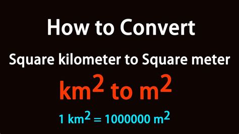 kilometer to square meter