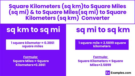 kilometers squared to miles squared