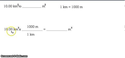 kilometers to square meters