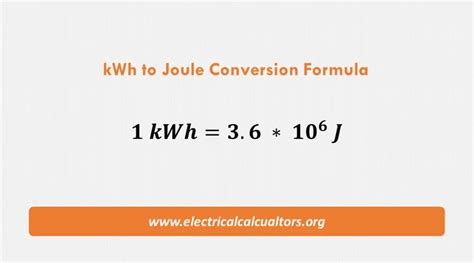 kilowatt in joule