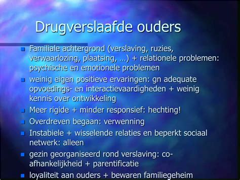 kinderen van drugverslaafde ouders opvoeding en ontwikkeling Doc