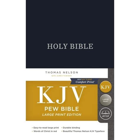 king james version pew bible large print Kindle Editon