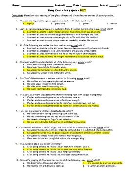 king lear multiple choice test answers pdf Ebook PDF