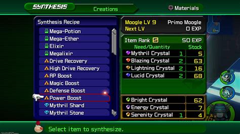 kingdom hearts 2 lightning crystal