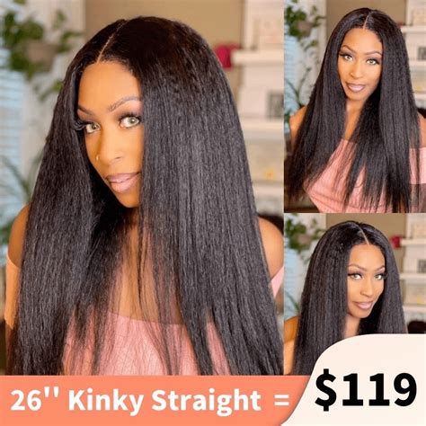 kinky straight half wigs