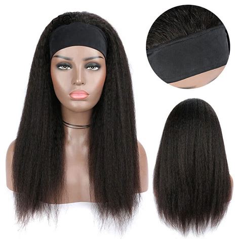 kinky straight headband wig