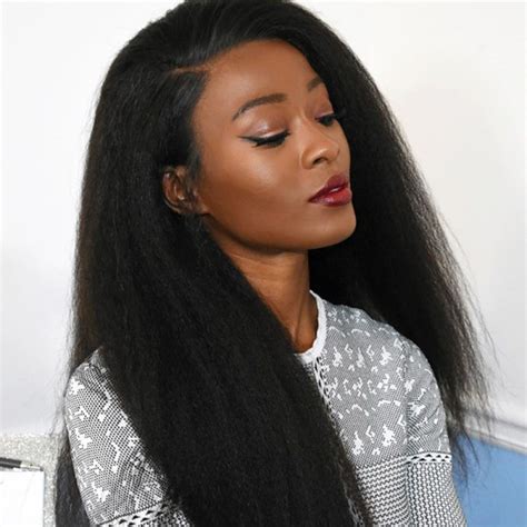 kinky straight lace wig