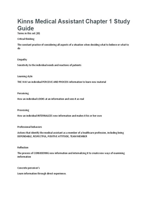 kinns medical assistant study guide edition 12 answer key Epub