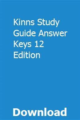 kinns study guide answer keys 12 edition Kindle Editon