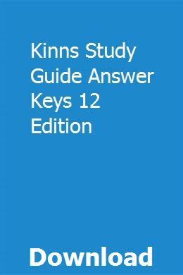 kinns study guide answers edition 12 Ebook Kindle Editon