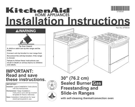 kitchenaid gas stove top manual Kindle Editon