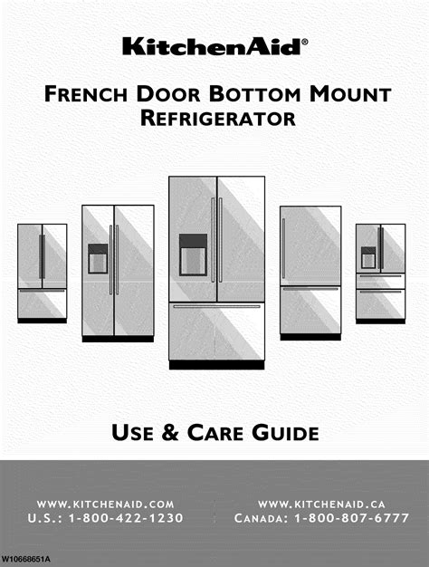 kitchenaid refrigerator user manual PDF