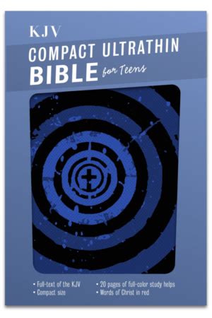 kjv compact ultrathin bible for teens blue vortex leathertouch Doc