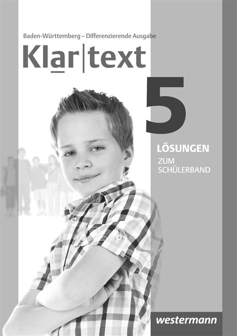 klartext differenzierende ausgabe baden w rttemberg sch lerband PDF