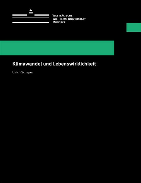 klimawandel lebenswirklichkeit ulrich schaper Kindle Editon