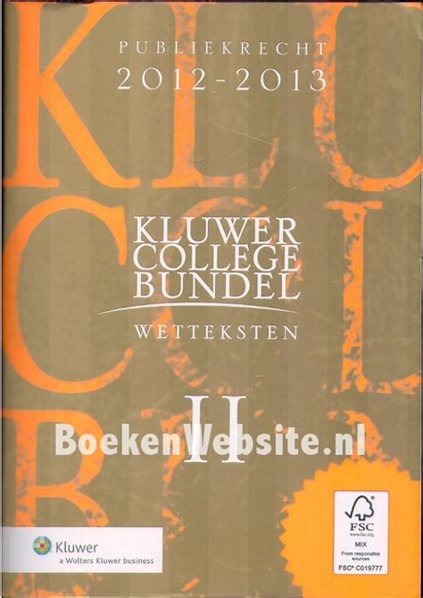 kluwer college bundel 9697 wetteksten deel 2 publiekrecht Epub