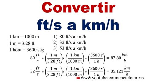 km/s to ft/s