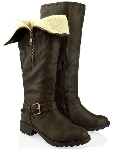 knee high winter boots