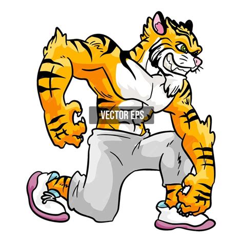 kneeling tiger